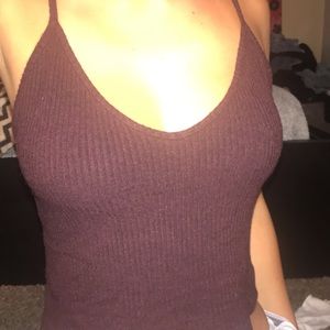 Brandy burgundy tank